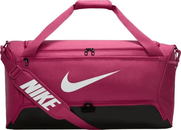 Сумка спортивная Nike BRASILIA 9.5 TRAINING DUFFEL BAG M 60L темно-розовая DH7710-634