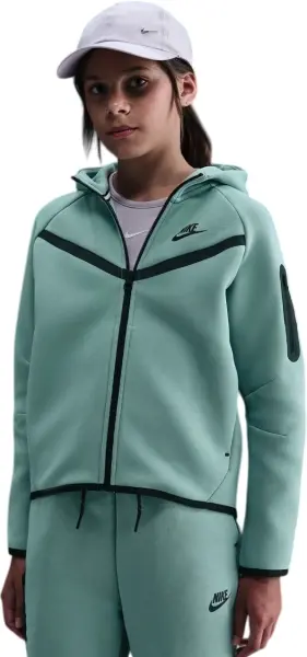 Толстовка підліткова Nike SPORTSWEAR TECH FLEECE бірюзова HV8695-017