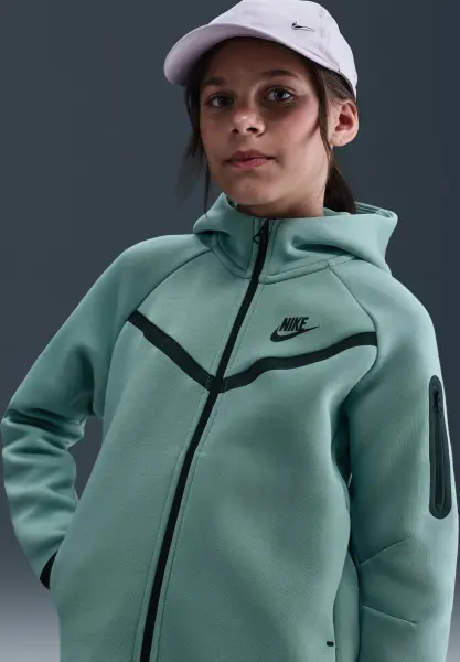 Толстовка підліткова Nike SPORTSWEAR TECH FLEECE бірюзова HV8695-017