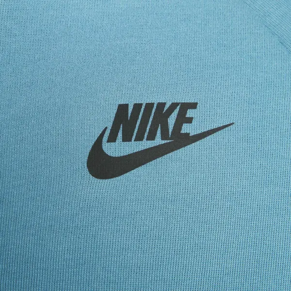 Толстовка подростковая Nike SPORTSWEAR TECH FLEECE темно-бирюзово-голубая HV5867-476