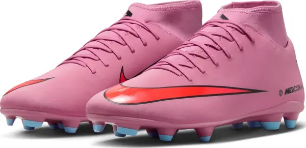 Бутсы Nike MERCURIAL SUPERFLY 10 CLUB FG/MG розово-красные FQ8314-600
