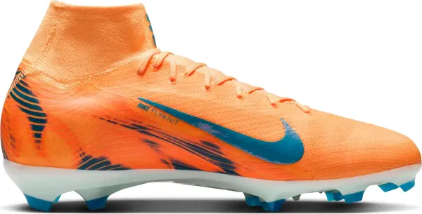 Бутси Nike MERCURIAL ZOOM SUPERFLY 10 PRO KYLIAN MBAPPÉ FG оранжево-темно-бірюзові IM9321-801