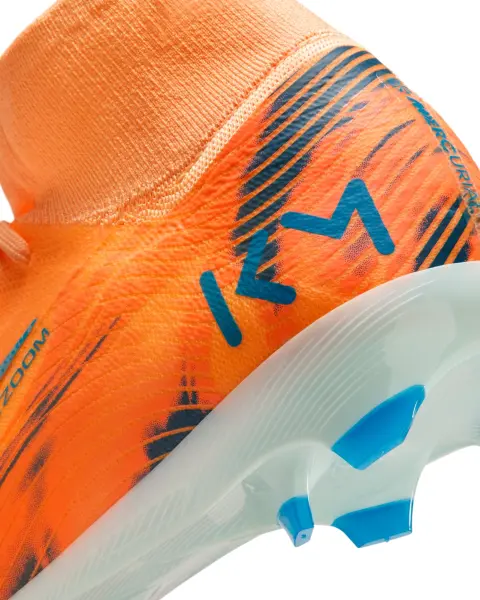 Бутси Nike MERCURIAL ZOOM SUPERFLY 10 PRO KYLIAN MBAPPÉ FG оранжево-темно-бірюзові IM9321-801