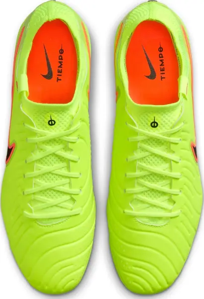Бутси Nike TIEMPO LEGEND 10 ELITE FG лаймово-оранжево-чорні DV4328-701