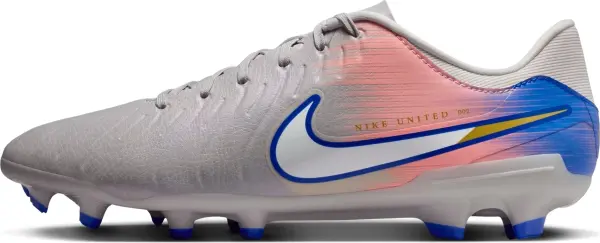 Бутси Nike UNITED TIEMPO LEGEND 10 ACADEMY FG/MG NU2 сіро-коралово-сині IM7518-001