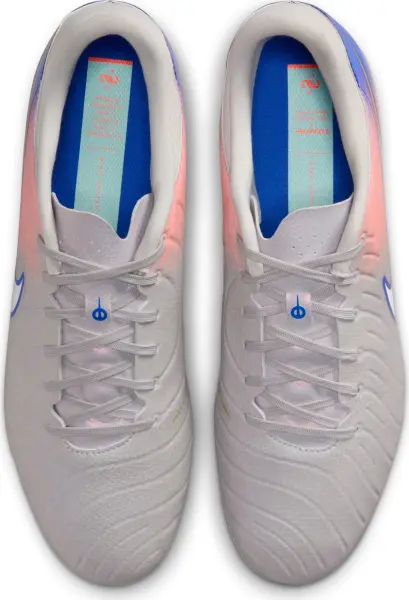 Бутси Nike UNITED TIEMPO LEGEND 10 ACADEMY FG/MG NU2 сіро-коралово-сині IM7518-001