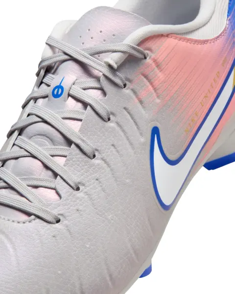 Бутси Nike UNITED TIEMPO LEGEND 10 ACADEMY FG/MG NU2 сіро-коралово-сині IM7518-001