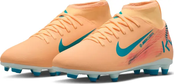 Бутси дитячі Nike JR MERCURIAL SUPERFLY 10 CLUB KYLIAN MBAPPÉ FG/MG оранжево-темно-бірюзові HF6283-801