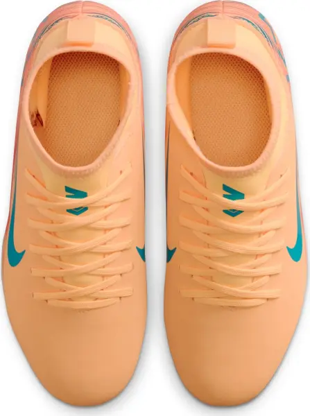 Бутси дитячі Nike JR MERCURIAL SUPERFLY 10 CLUB KYLIAN MBAPPÉ FG/MG оранжево-темно-бірюзові HF6283-801