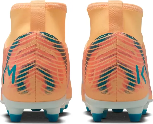 Бутси дитячі Nike JR MERCURIAL SUPERFLY 10 CLUB KYLIAN MBAPPÉ FG/MG оранжево-темно-бірюзові HF6283-801