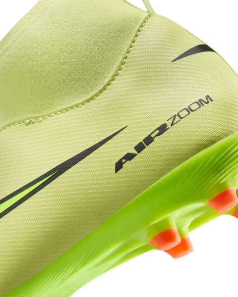 Бутси дитячі Nike JR MERCURIAL ZOOM SUPERFLY 10 ACADEMY FG/MG лаймові FQ8304-300