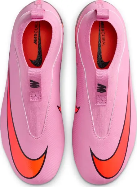 Бутси дитячі Nike JR MERCURIAL ZOOM SUPERFLY 10 ACADEMY FG/MG рожево-червоні FQ8304-600