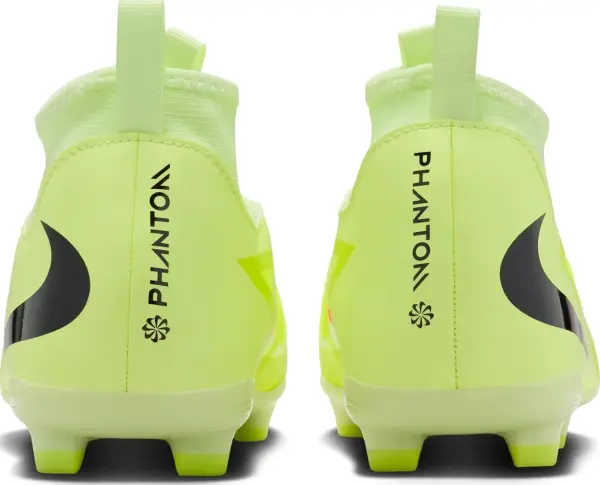 Бутсы детские Nike JR PHANTOM 6 HIGH ACADEMY FG/MG лаймовые HQ2042-800
