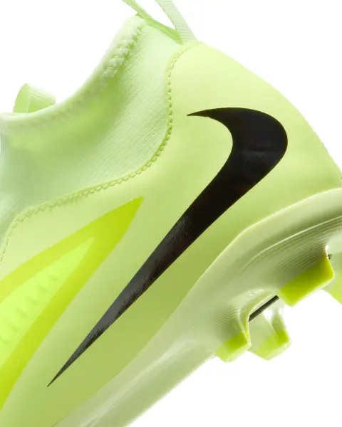 Бутсы детские Nike JR PHANTOM 6 HIGH ACADEMY FG/MG лаймовые HQ2042-800