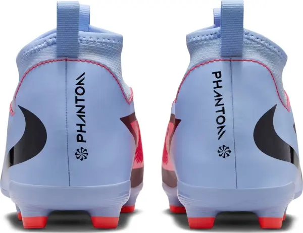 Бутси дитячі Nike JR PHANTOM 6 HIGH ACADEMY FG/MG світло-синьо-червоні HQ2042-400