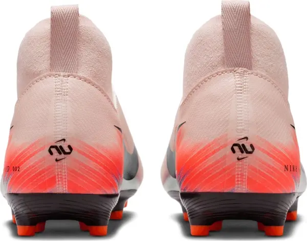 Бутсы детские Nike JR UNITED MERCURIAL ZOOM SUPERFLY 10 ACADEMY FG/MG NU2 светло-розово-кораллово-голубые IB1516-600