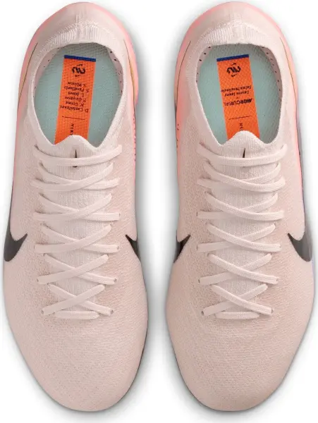 Бутсы детские Nike JR UNITED MERCURIAL ZOOM VAPOR 16 PRO FG NU2 светло-розово-кораллово-голубые IB2466-600