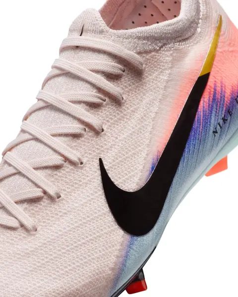 Бутсы детские Nike JR UNITED MERCURIAL ZOOM VAPOR 16 PRO FG NU2 светло-розово-кораллово-голубые IB2466-600