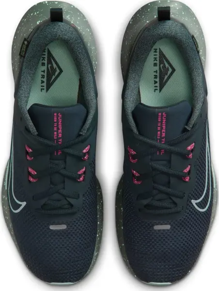 Кросівки для трейлранінгу Nike JUNIPER TRAIL 2 GORE-TEX WATERPROOF темно-зелено-м'ятно-рожеві HM9734-302