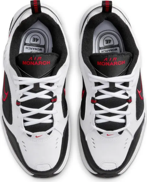 Кросівки для тренувань Nike AIR MONARCH IV (4E) біло-чорно-червоні 416355-101
