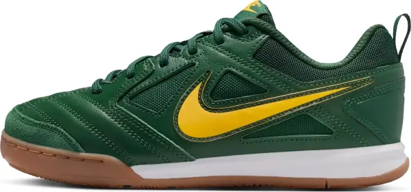 Кроссовки подростковые Nike GATO (GS) темно-зелено-желтые HV9596-300