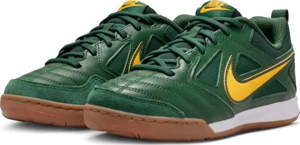 Кроссовки подростковые Nike GATO (GS) темно-зелено-желтые HV9596-300