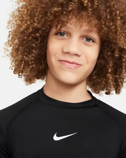 Лонгслив подростковый Nike PRO DRI-FIT черный FJ6822-010