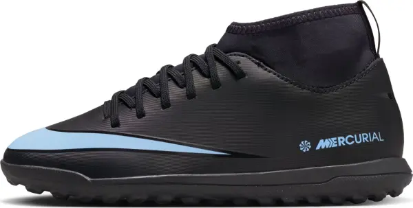 Сороконожки (шиповки) детские Nike JR MERCURIAL SUPERFLY 10 CLUB TF черно-голубые FQ8313-003