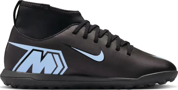 Сороконожки (шиповки) детские Nike JR MERCURIAL SUPERFLY 10 CLUB TF черно-голубые FQ8313-003