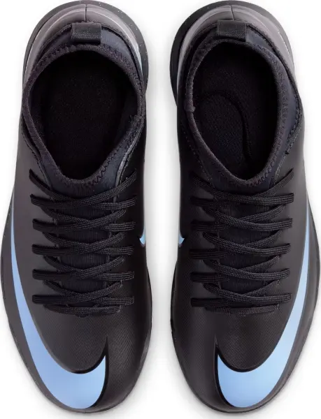 Сороконожки (шиповки) детские Nike JR MERCURIAL SUPERFLY 10 CLUB TF черно-голубые FQ8313-003