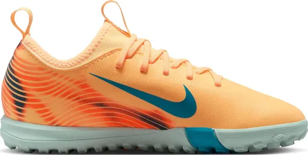 Сороконожки (шиповки) детские Nike JR MERCURIAL ZOOM VAPOR 16 ACADEMY KYLIAN MBAPPÉ TF оранжево-темно-бирюзовые FQ8285-801