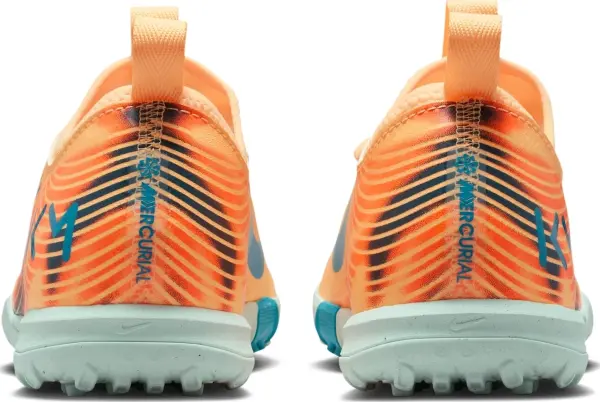 Сороконожки (шиповки) детские Nike JR MERCURIAL ZOOM VAPOR 16 ACADEMY KYLIAN MBAPPÉ TF оранжево-темно-бирюзовые FQ8285-801