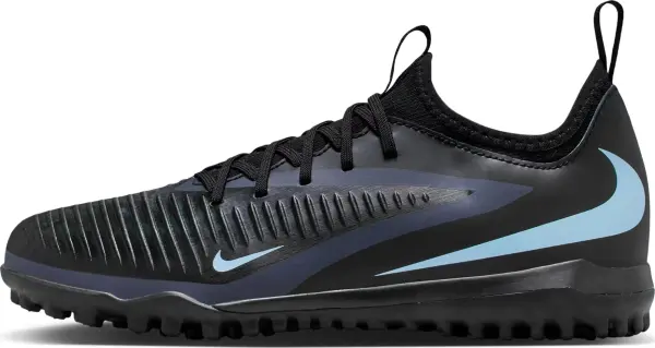 Сороконіжки (шиповки) дитячі Nike JR PHANTOM 6 LOW ACADEMY TF чорно-блакитні HQ2038-003