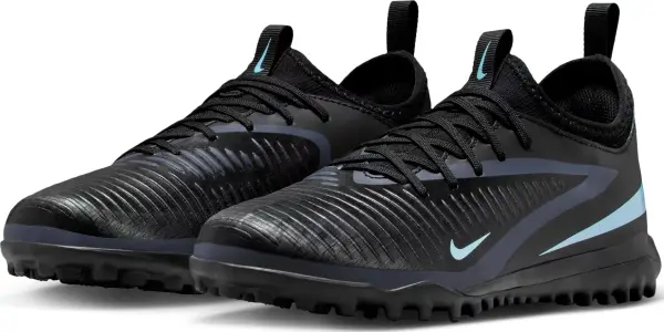 Сороконіжки (шиповки) дитячі Nike JR PHANTOM 6 LOW ACADEMY TF чорно-блакитні HQ2038-003