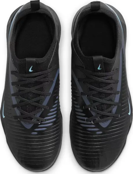Сороконіжки (шиповки) дитячі Nike JR PHANTOM 6 LOW ACADEMY TF чорно-блакитні HQ2038-003