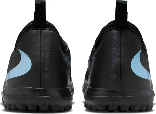 Сороконіжки (шиповки) дитячі Nike JR PHANTOM 6 LOW ACADEMY TF чорно-блакитні HQ2038-003
