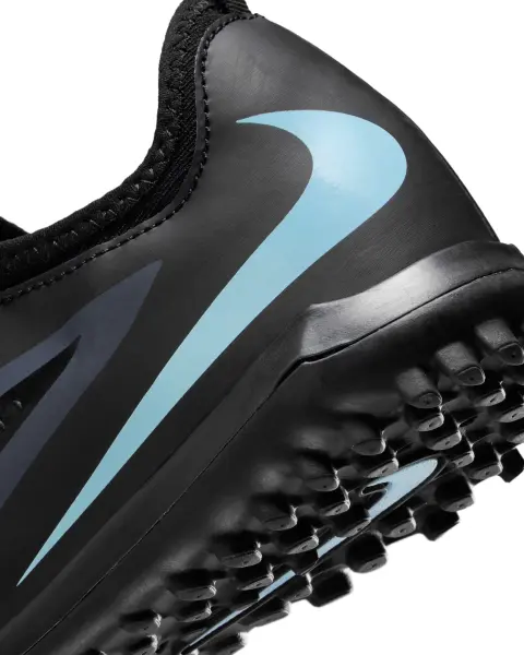 Сороконіжки (шиповки) дитячі Nike JR PHANTOM 6 LOW ACADEMY TF чорно-блакитні HQ2038-003