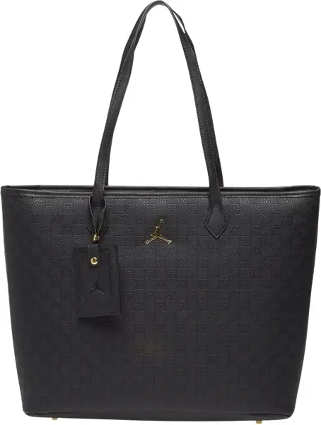 Сумка через плечо Nike JORDAN MONOGRAM TOTE BAG 32L черно-золотая LM0990-K5X