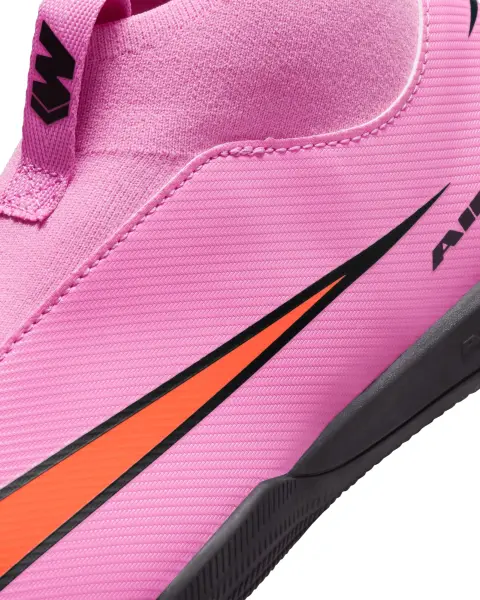Футзалки (бампы) детские Nike JR MERCURIAL ZOOM SUPERFLY 10 ACADEMY IC розово-красные FQ8312-600