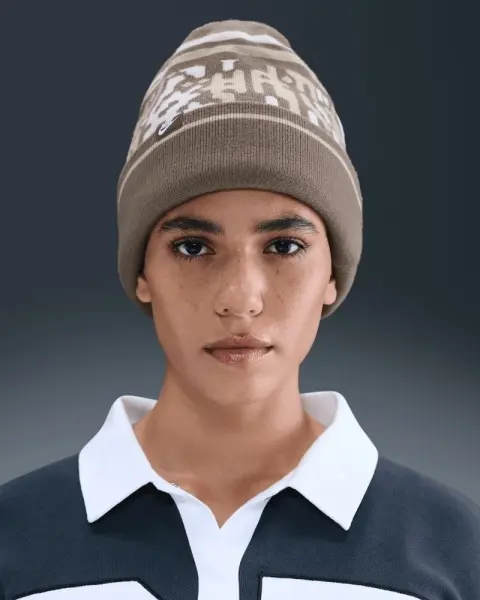 Шапка Nike PEAK BEANIE OUTDOOR коричнево-бежева HQ0355-289