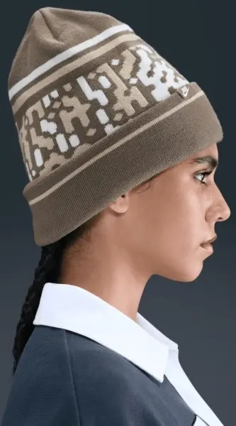 Шапка Nike PEAK BEANIE OUTDOOR коричнево-бежева HQ0355-289