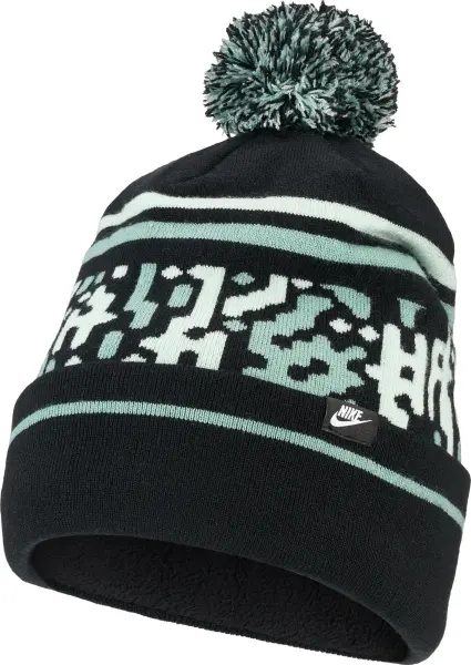 Шапка Nike PEAK BEANIE OUTDOOR чорно-м'ятна HQ0355-010