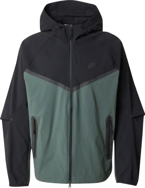Вітровка Nike TECH WOVEN JACKET темно-зелено-чорна HM7151-338