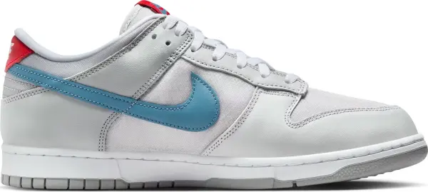 Кроссовки Nike DUNK LOW серебряно-голубо-красные HF0391-001