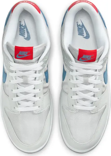 Кроссовки Nike DUNK LOW серебряно-голубо-красные HF0391-001