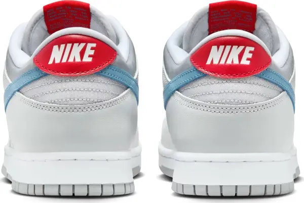 Кроссовки Nike DUNK LOW серебряно-голубо-красные HF0391-001