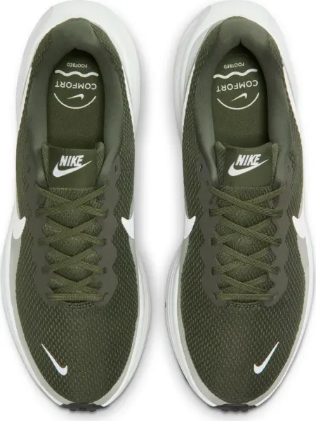 Кроссовки беговые Nike REVOLUTION 8 темно-зелено-бежево-белые HJ9198-303
