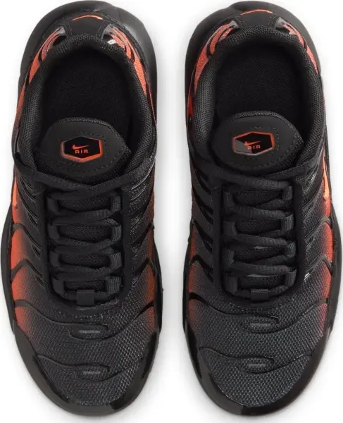Кросівки дитячі Nike AIR MAX PLUS (PS) чорно-помаранчеві FZ0023-041