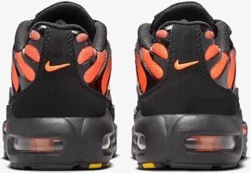 Кросівки дитячі Nike AIR MAX PLUS (PS) чорно-помаранчеві FZ0023-041