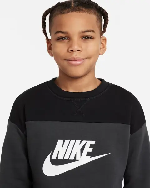 Спортивний костюм підлітковий Nike SPORTSWEAR FRENCH TERRY чорно-сірий DO6789-010